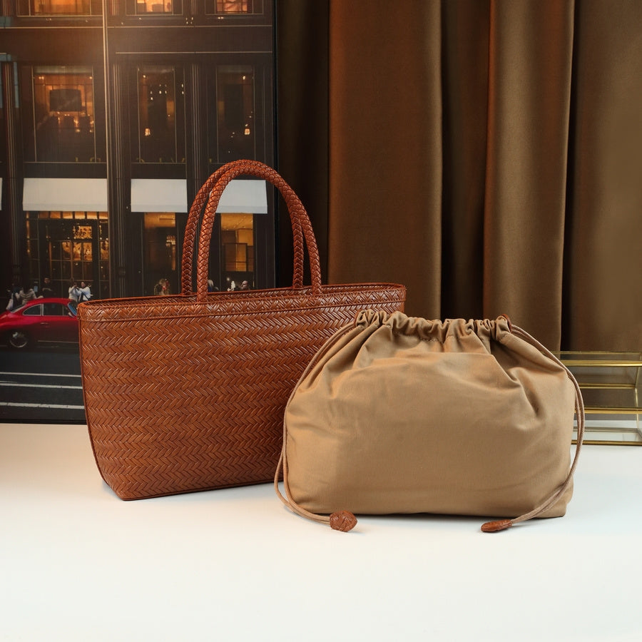 Large Coffee Brown Tote Bag