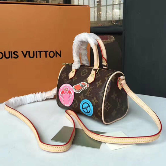 M62208 Nano Speedy Crossbody Bag Monogram Canvas