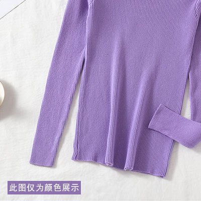 Slim Semi-Turtleneck Commuter Pullover