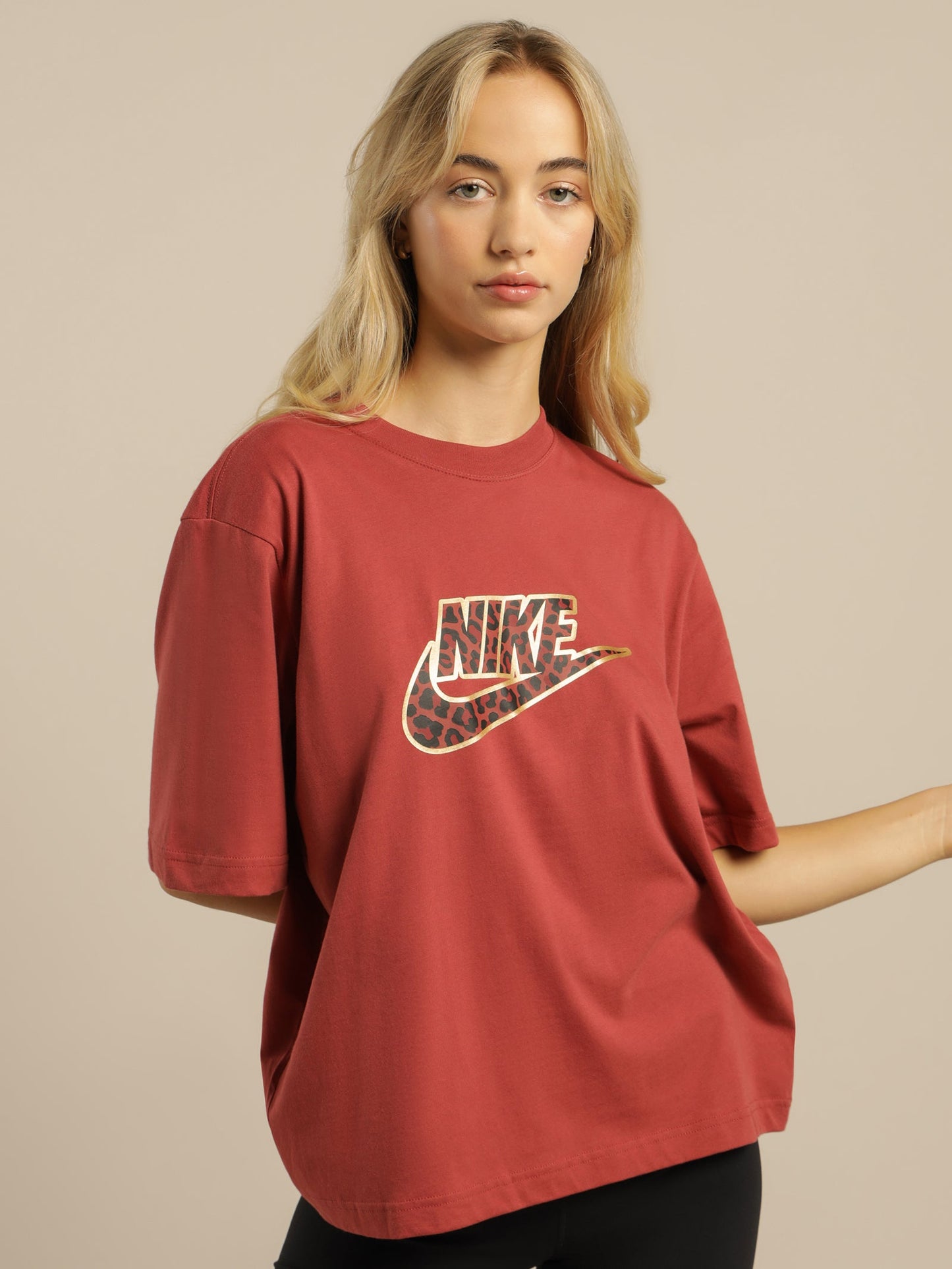 Sportswear T-Shirt Boxy Leopard
