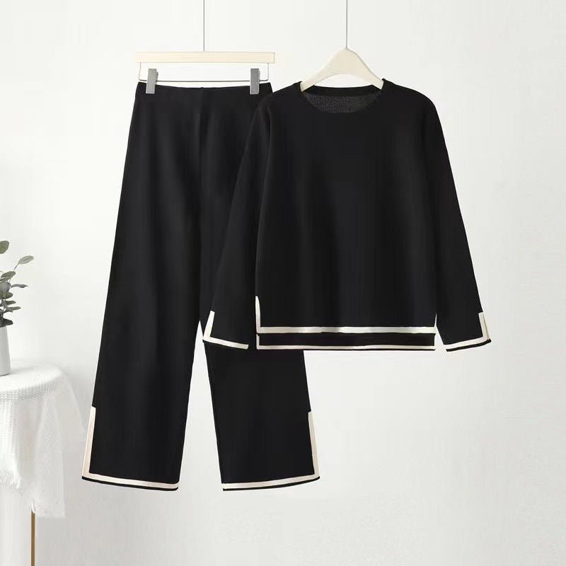 Casual Long Sleeve Commuter Pants Set