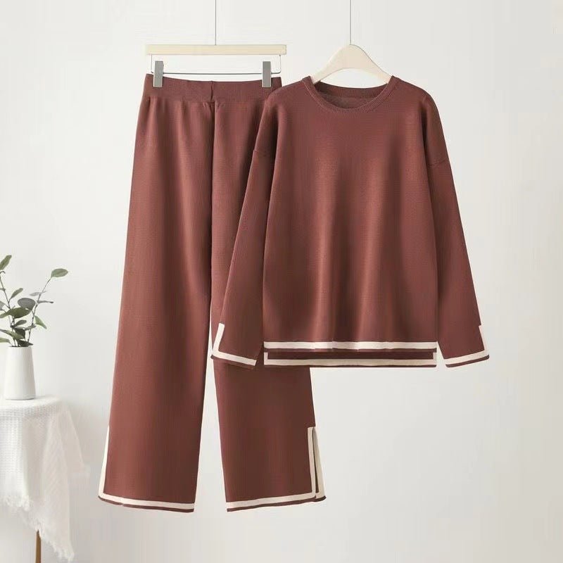 Casual Long Sleeve Commuter Pants Set