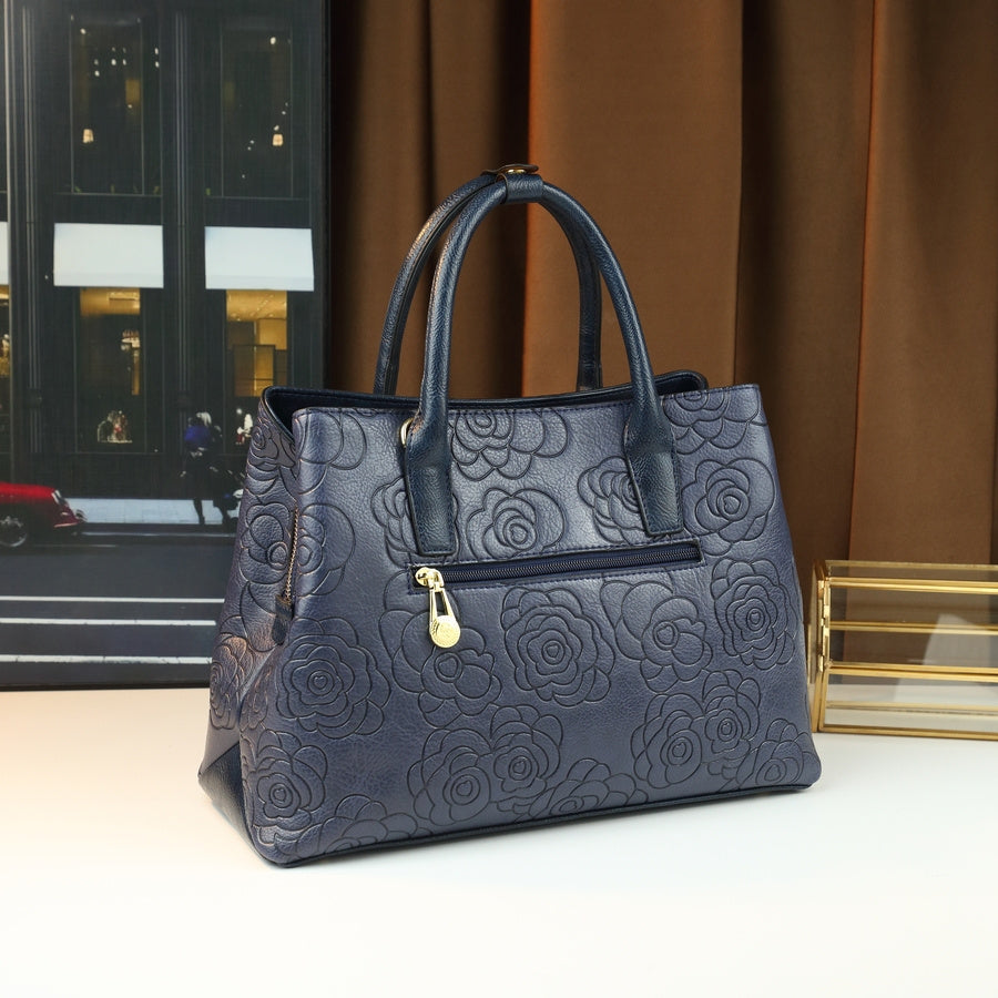 Thought Yaa Vintage Floral Embossed PU Handbag