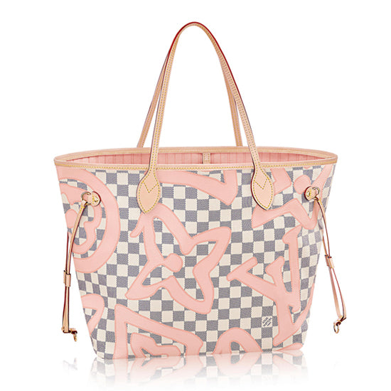N41050 Neverfull MM Shoulder Bag Damier Azur Canvas