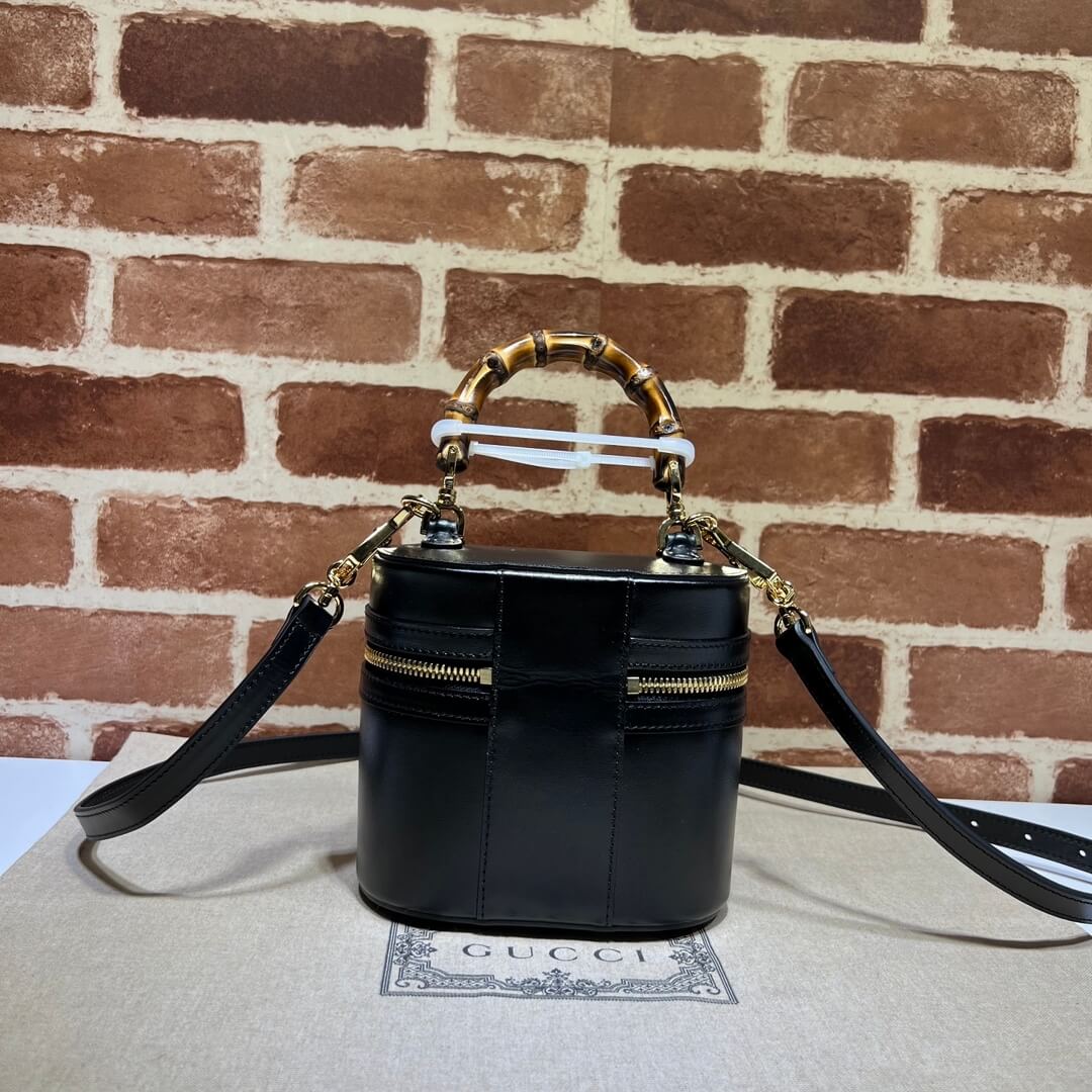 Mini bamboo shoulder bag