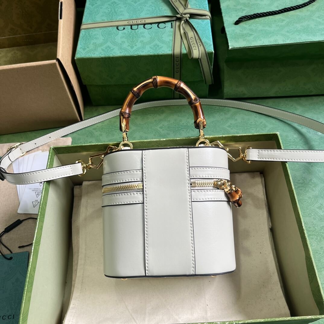 Mini bamboo shoulder bag