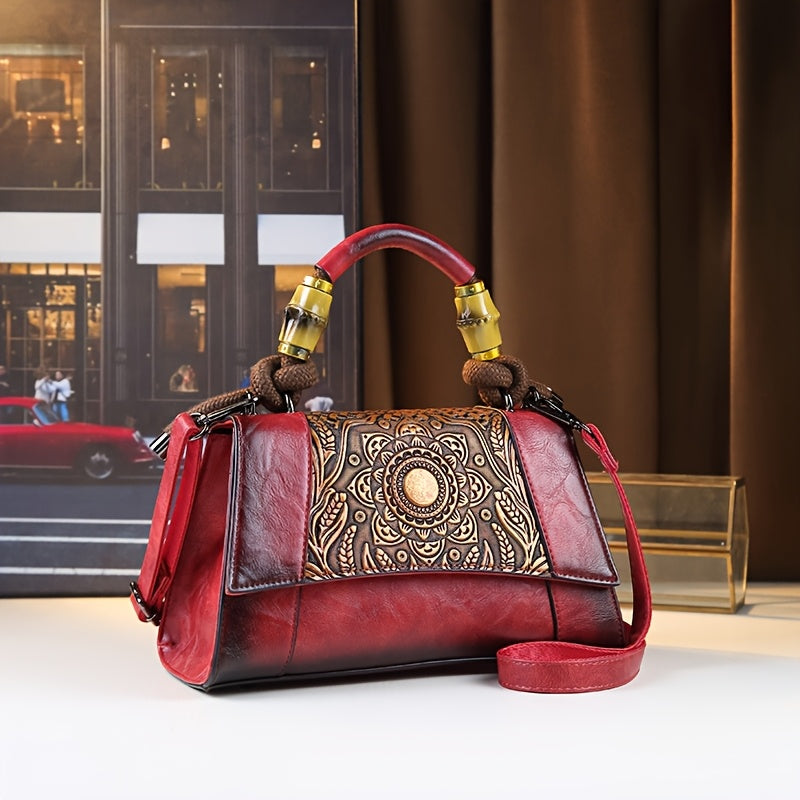 Vintage Carved Sunflower Shoulder