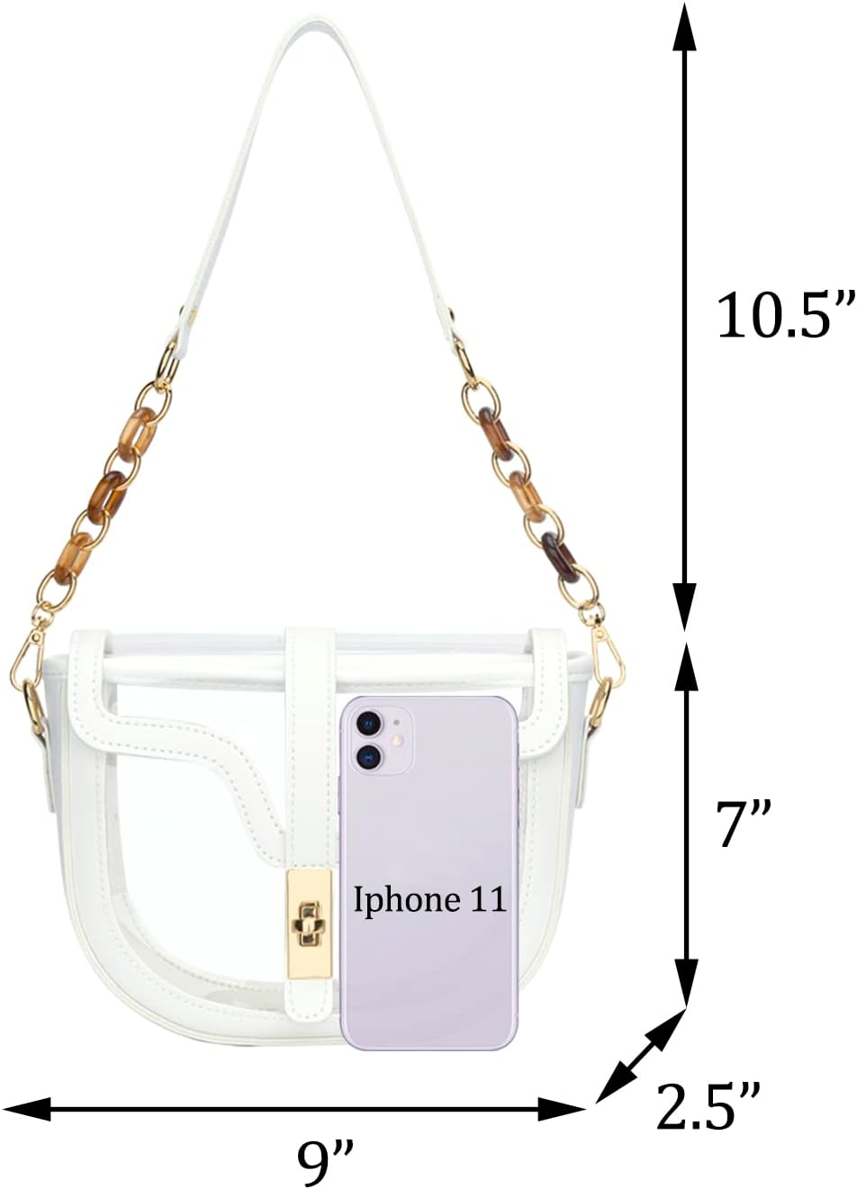Clear Stadium Crossbody Bag
