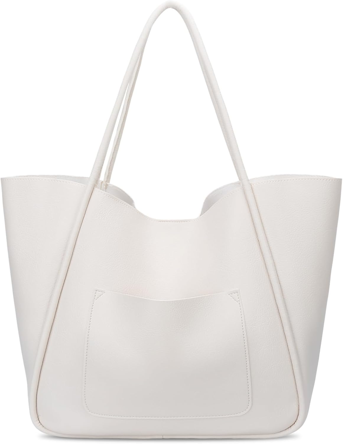 Large Vegan Leather Tote Bag