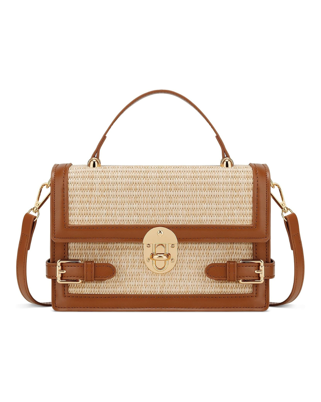 Straw Beach Shoulder & Clutch Bag