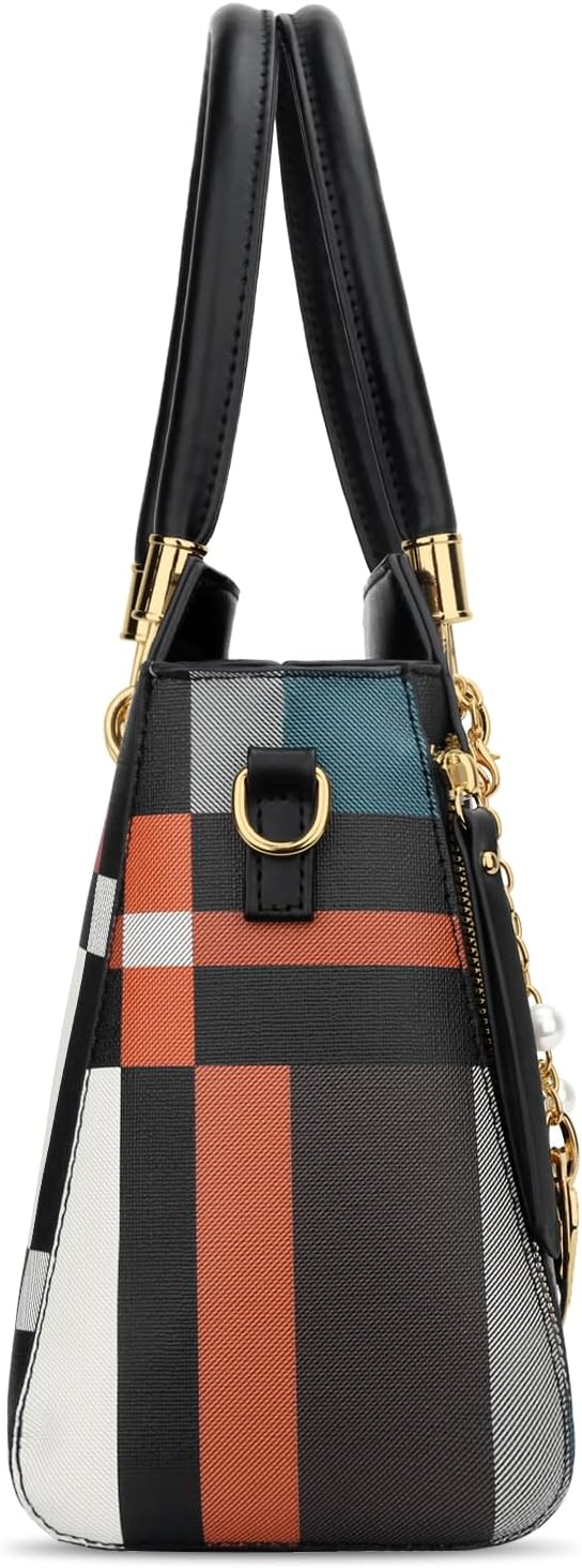 Vegan Leather Satchel Handbag