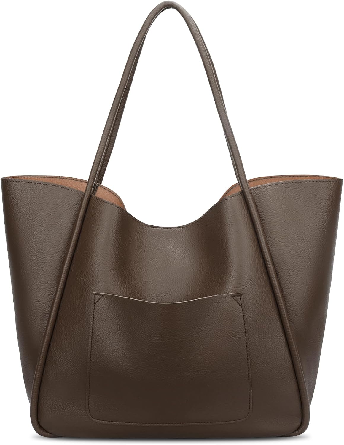 Large Vegan Leather Tote Bag