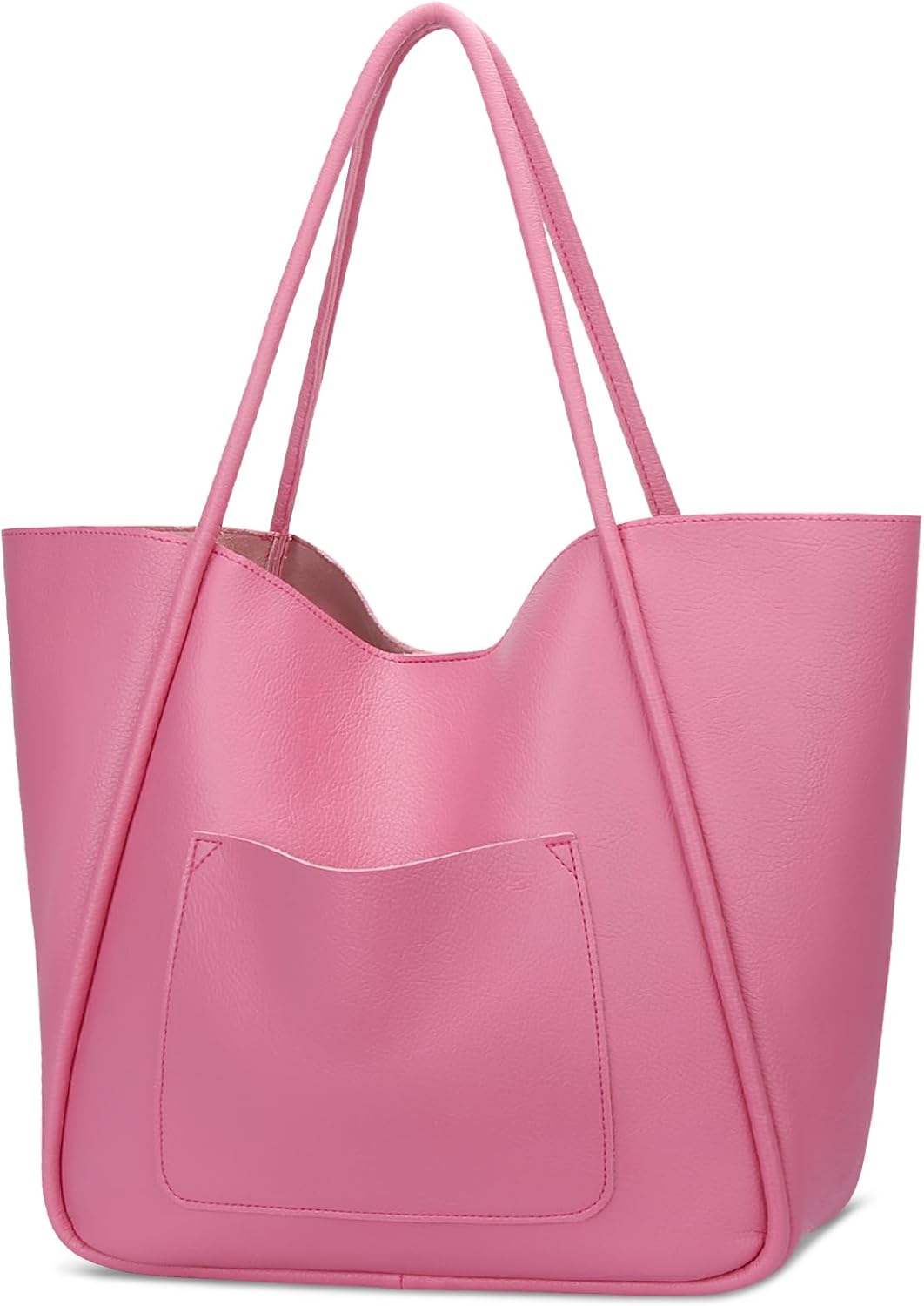 Large Vegan Leather Tote Bag