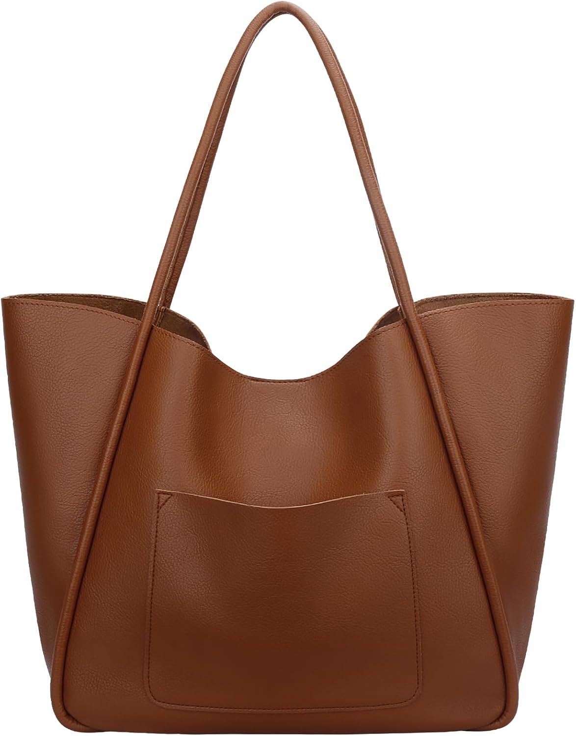 Large Vegan Leather Tote Bag