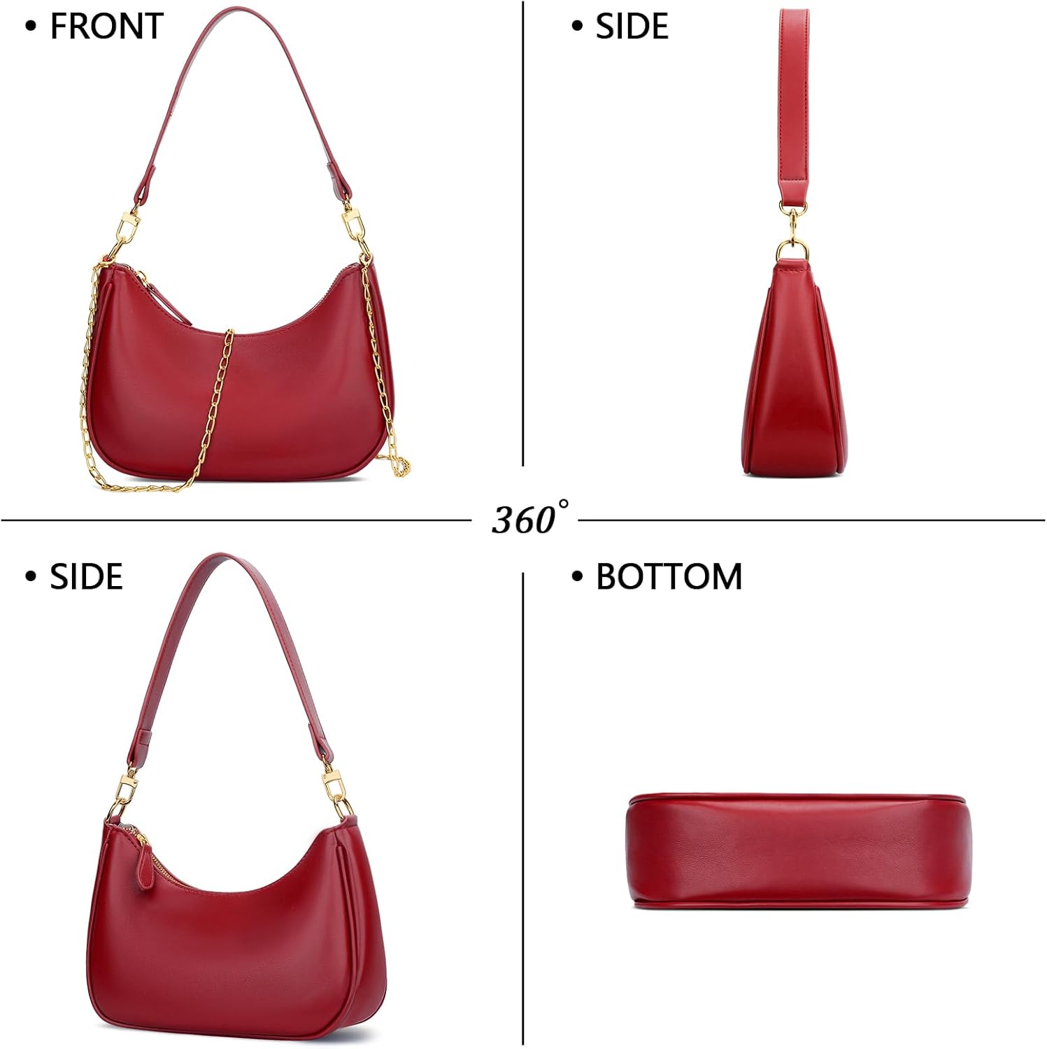 Retro Underarm Hobo Purse