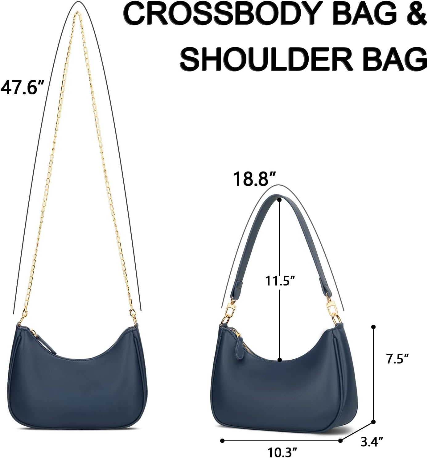 Retro Underarm Hobo Purse