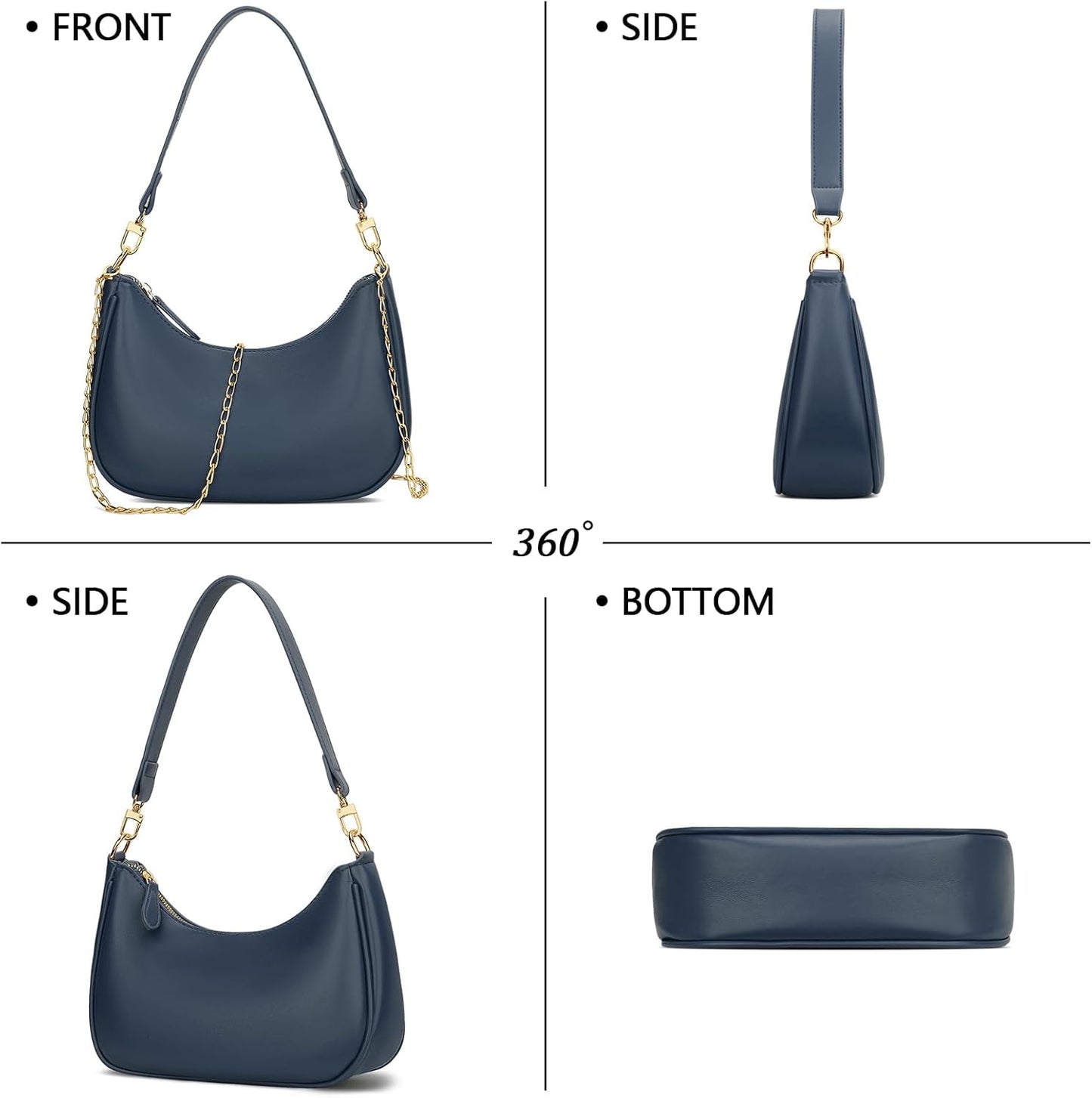 Retro Underarm Hobo Purse