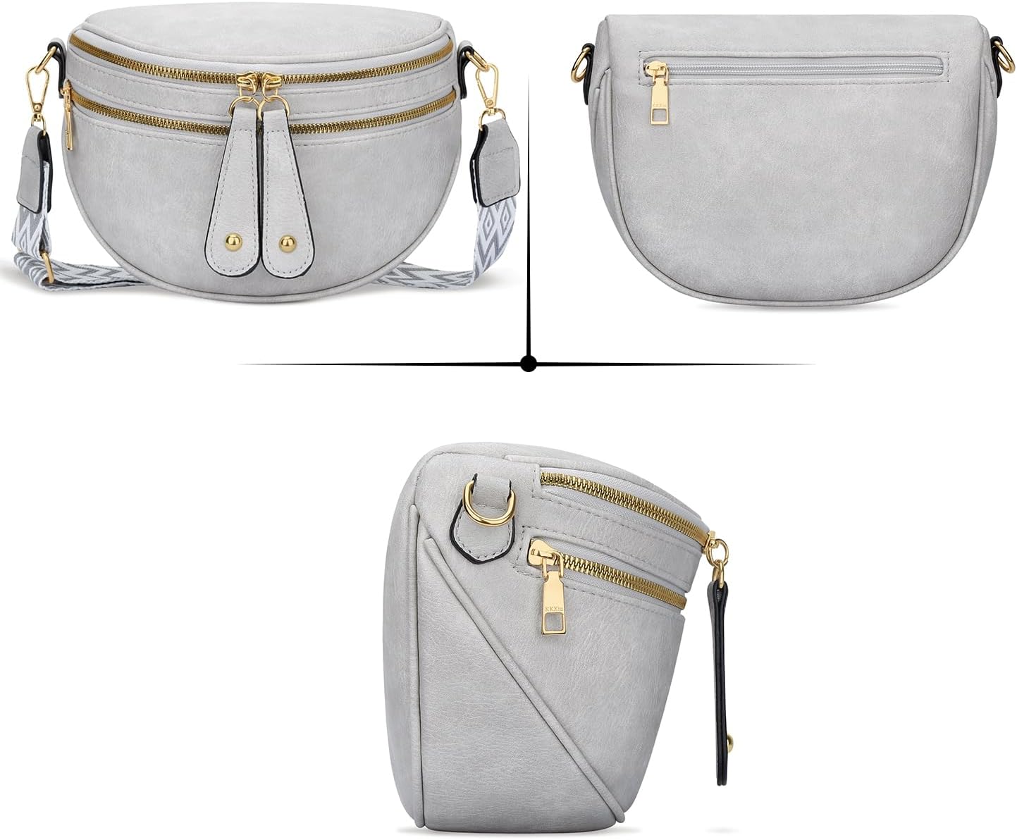 Trendy Leather Sling Crossbody Bag