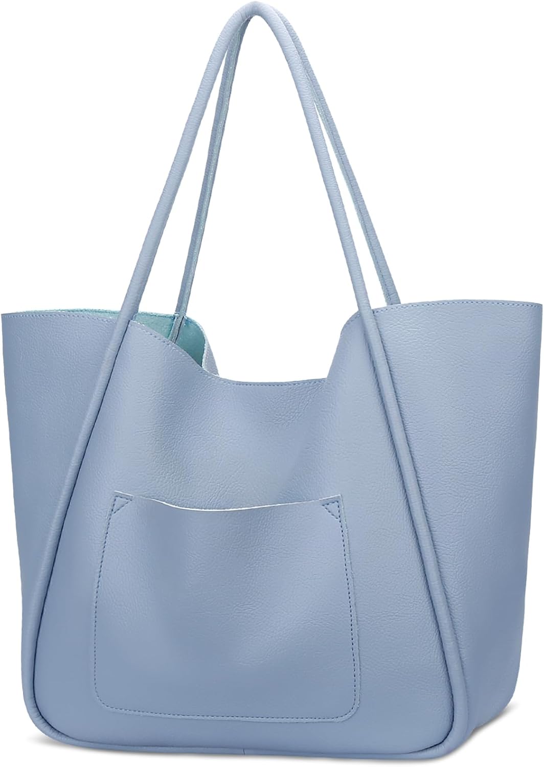 Large Vegan Leather Tote Bag