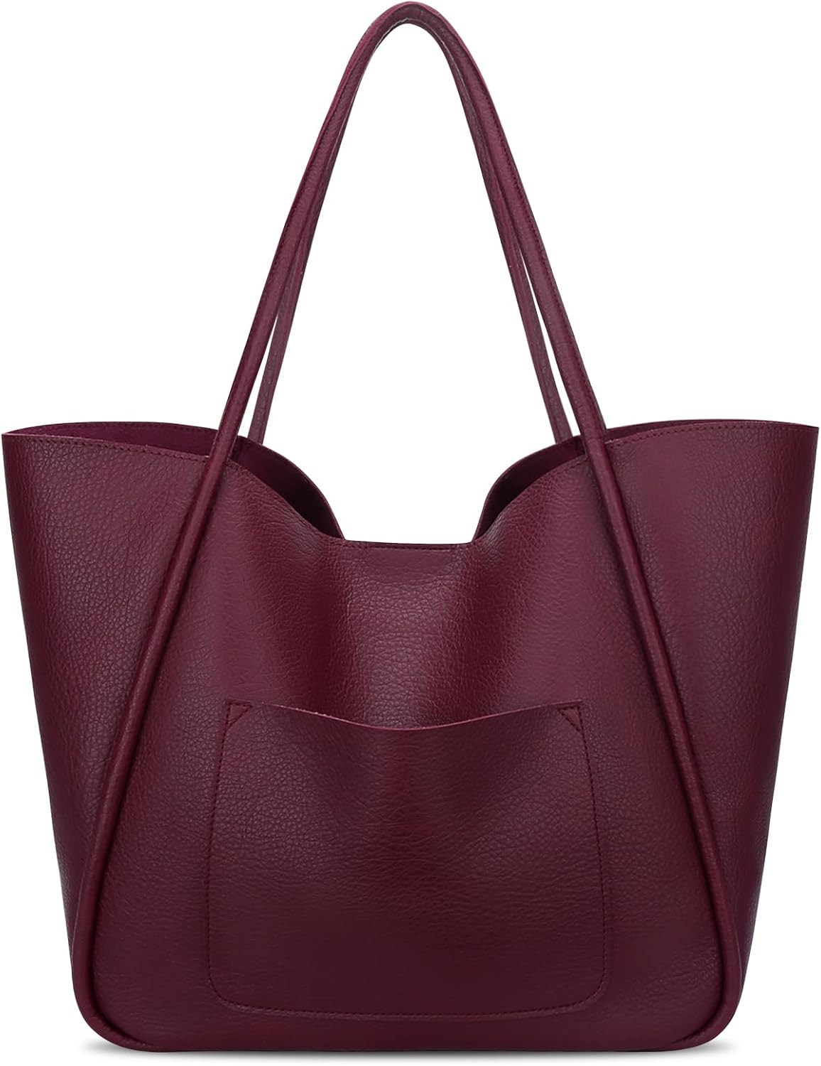 Large Vegan Leather Tote Bag