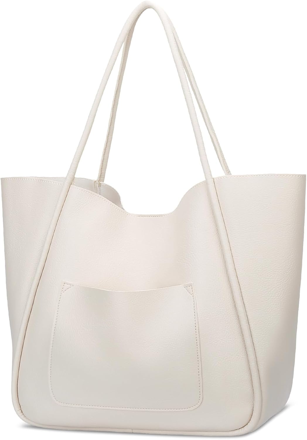 Large Vegan Leather Tote Bag