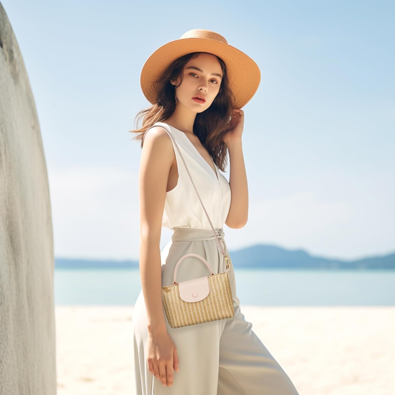 Mini Straw Woven Crossbody Bag