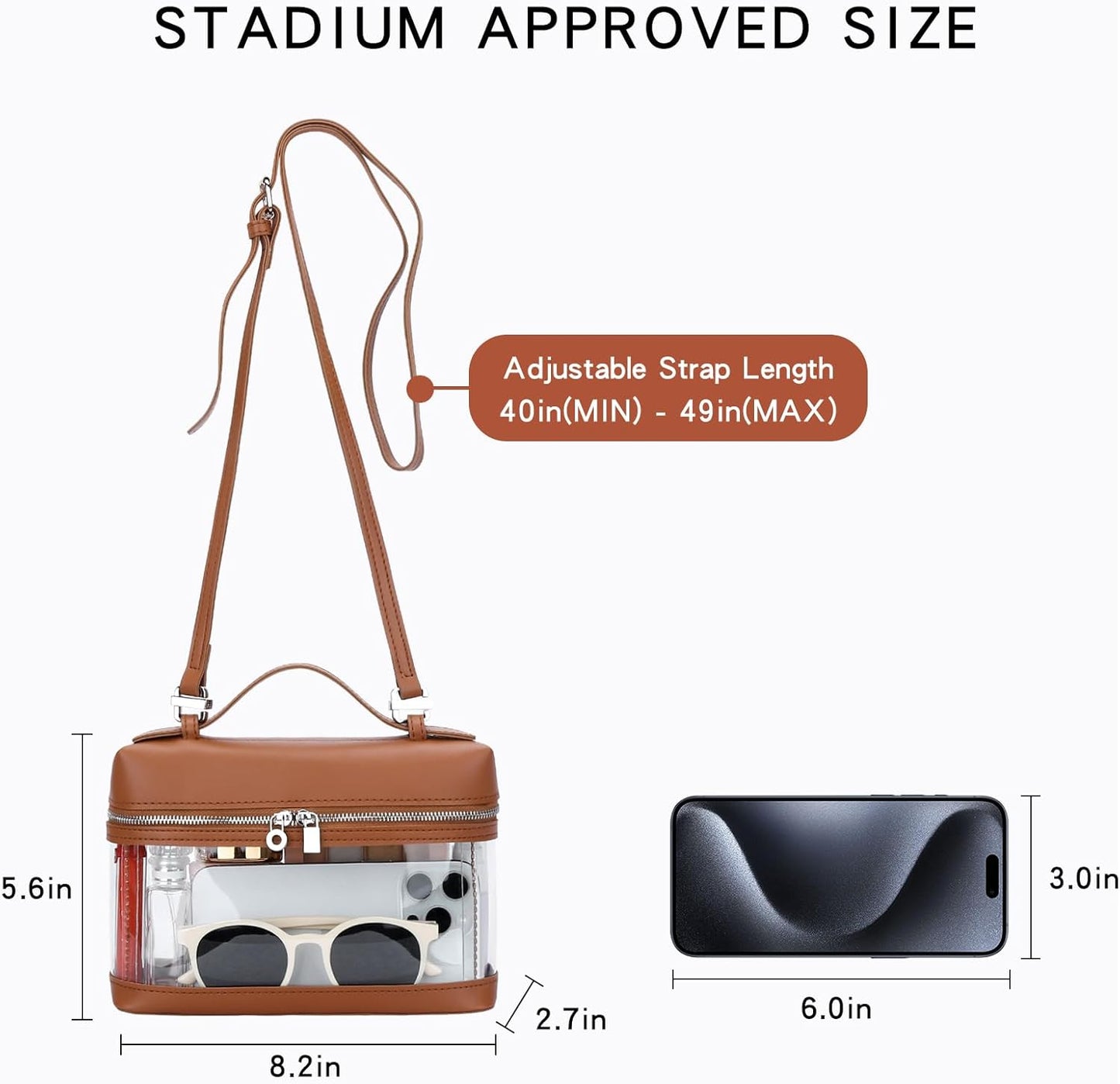 Clear Stadium Crossbody Purse