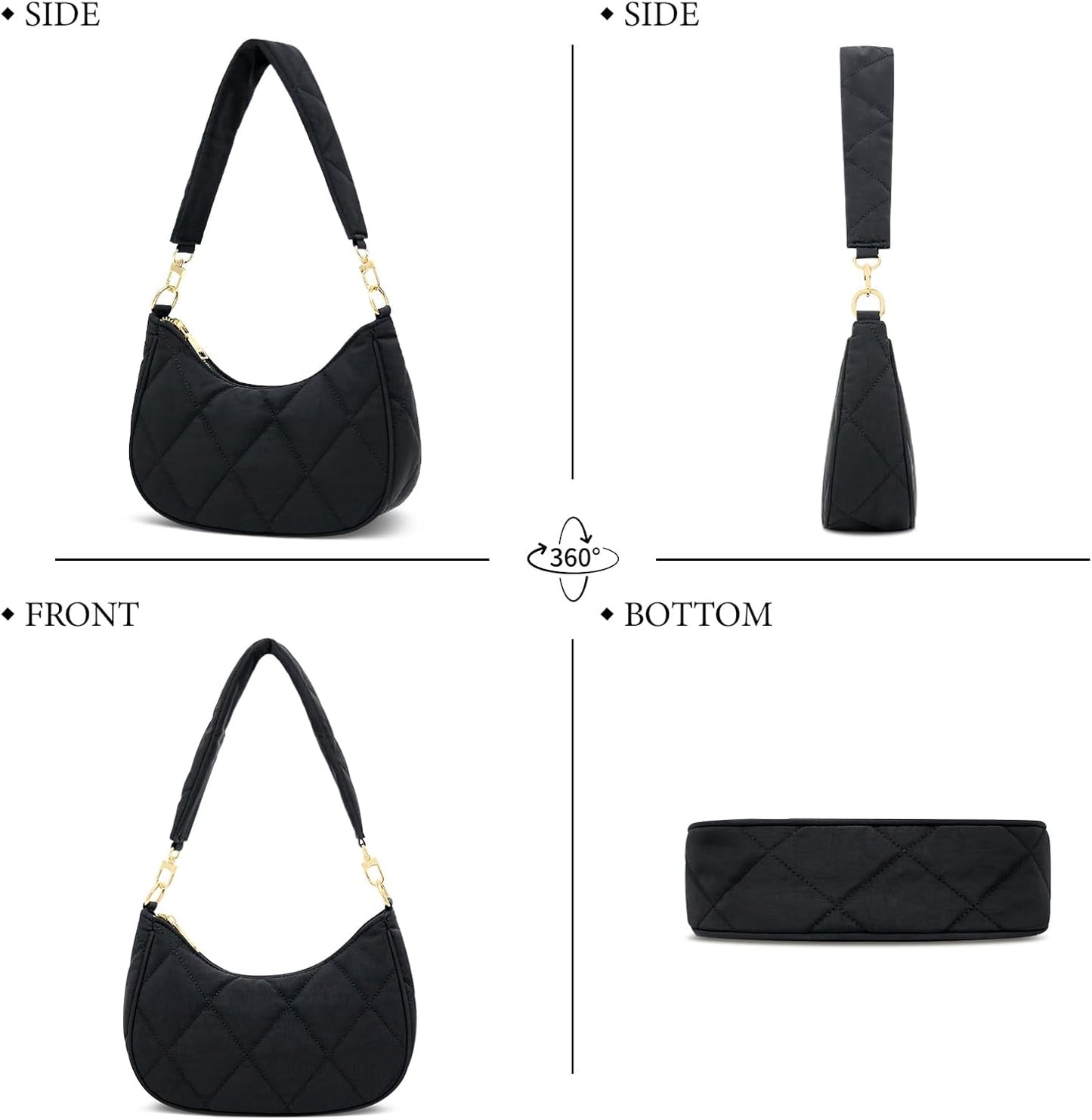 Retro Underarm Hobo Purse