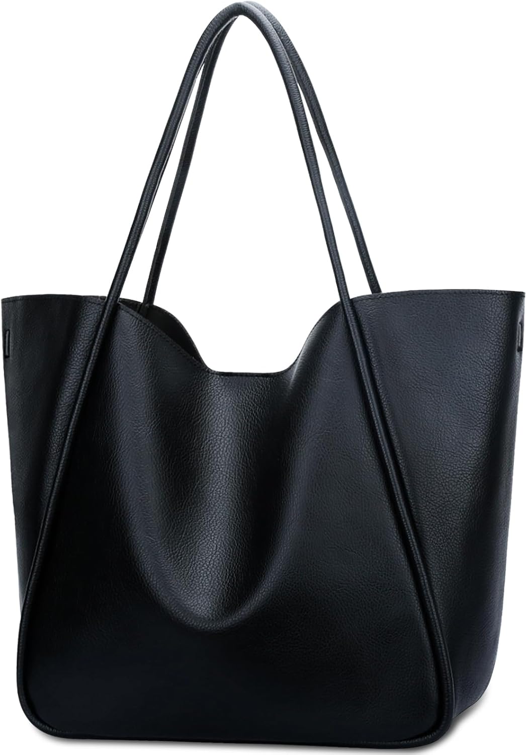 Large Vegan Leather Tote Bag