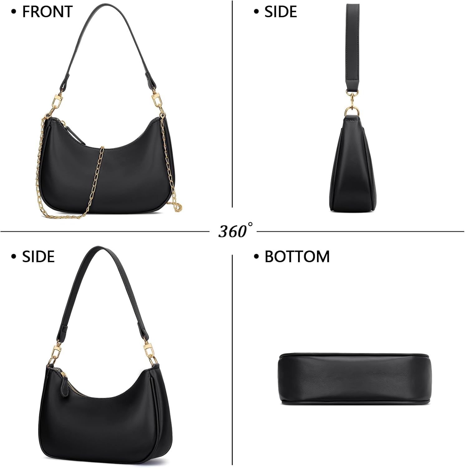 Retro Underarm Hobo Purse