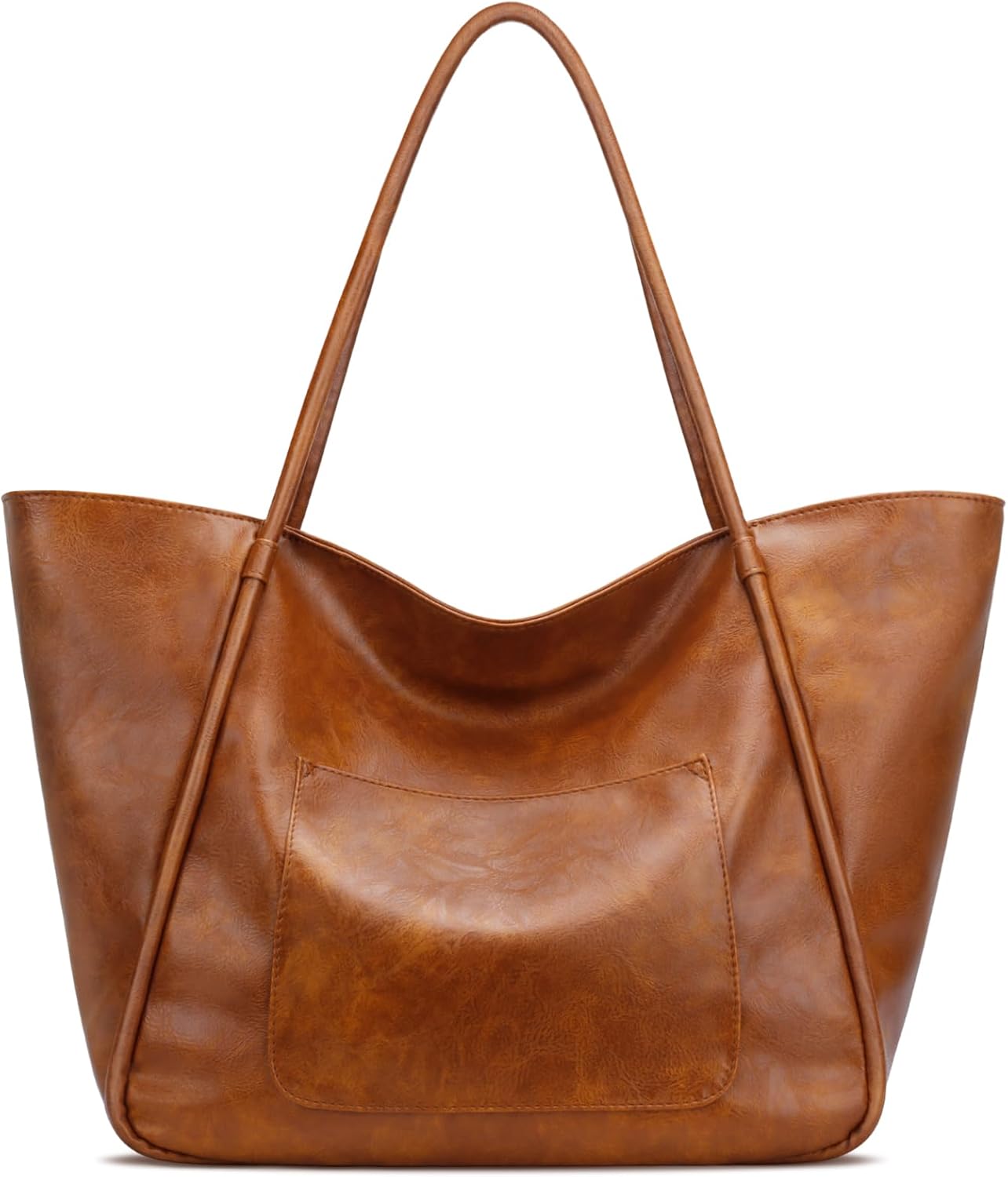 Large Leather Travel Tote Bag