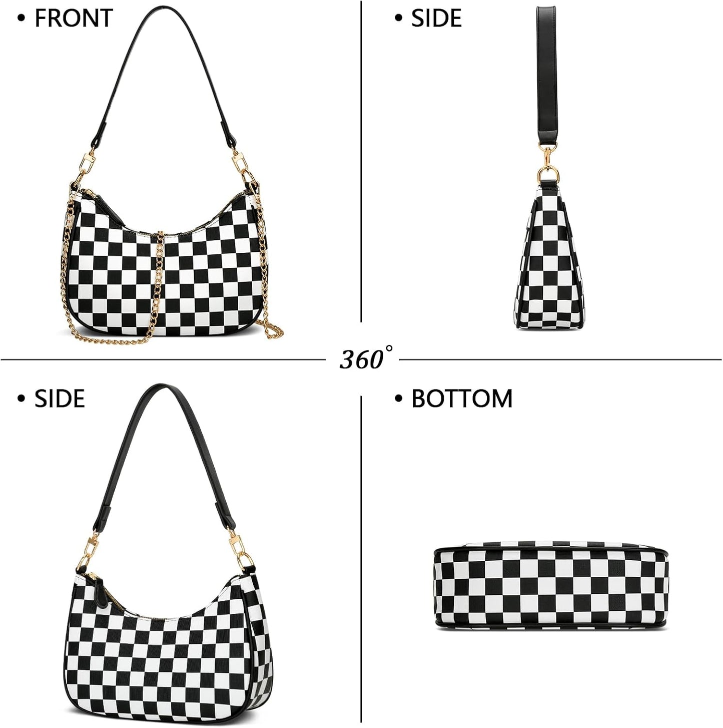 Retro Underarm Hobo Purse