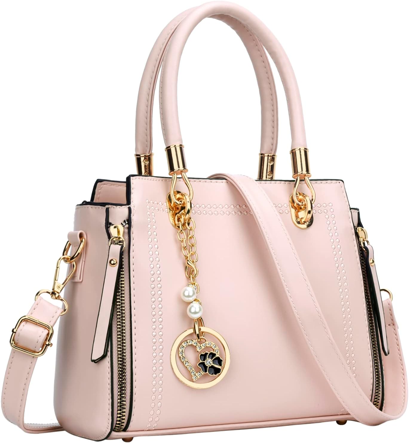 Vegan Leather Satchel Handbag