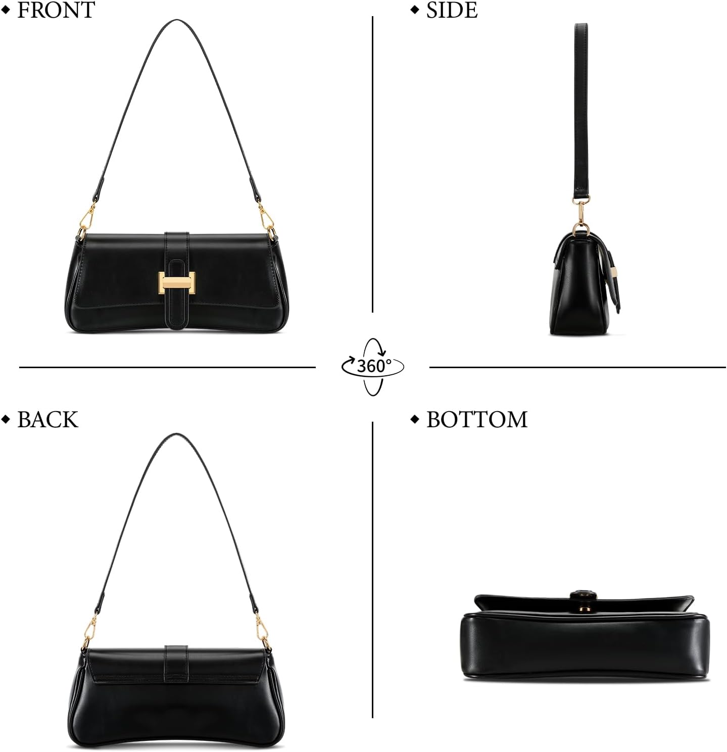 Retro Small Hobo Handbag