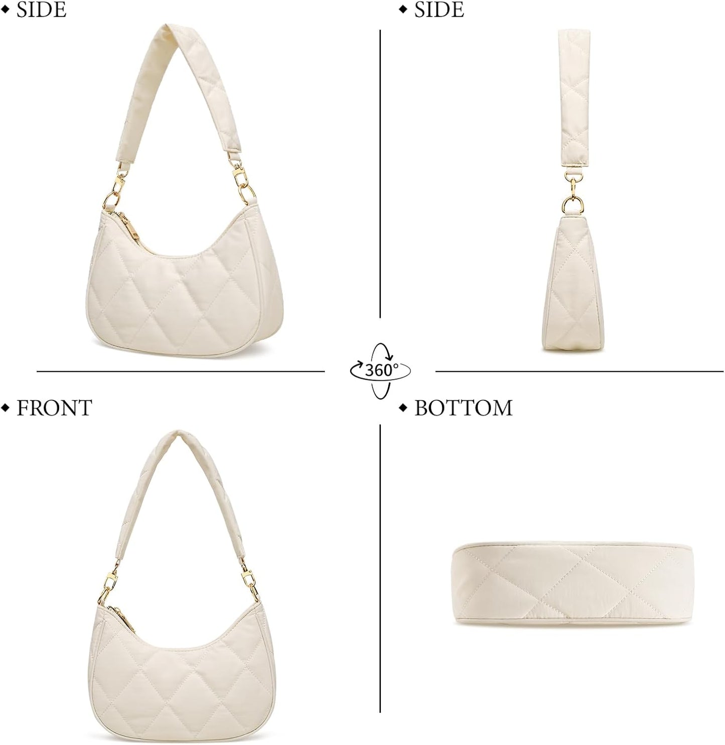 Retro Underarm Hobo Purse