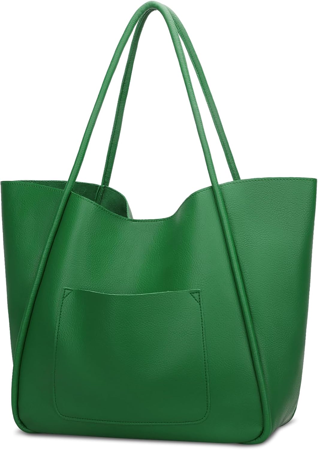 Large Vegan Leather Tote Bag
