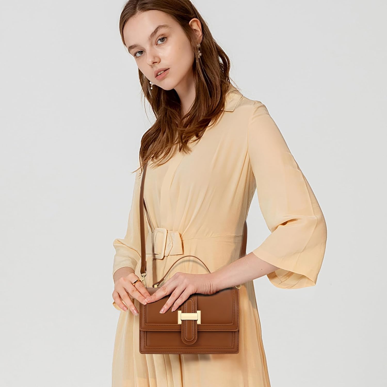 Top Handle Crossbody Handbag