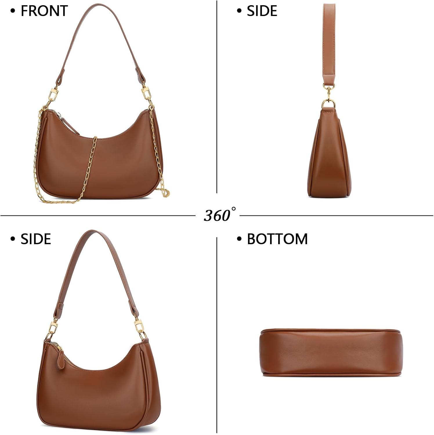 Retro Underarm Hobo Purse
