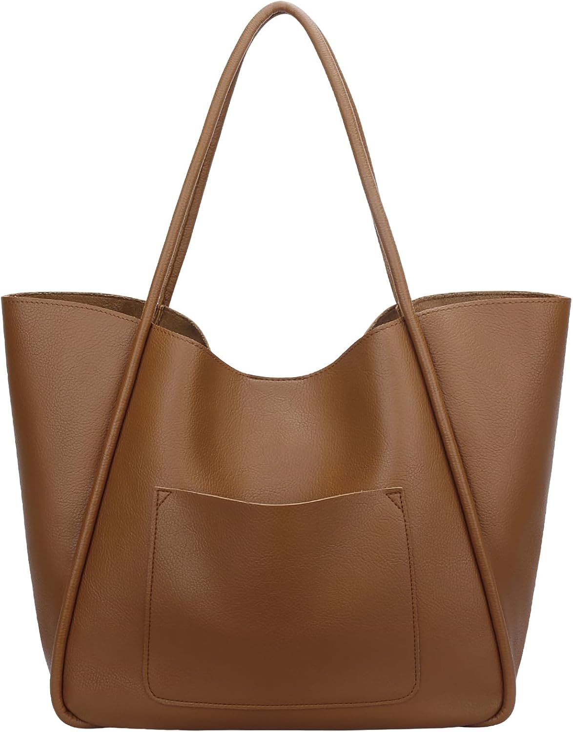 Large Vegan Leather Tote Bag