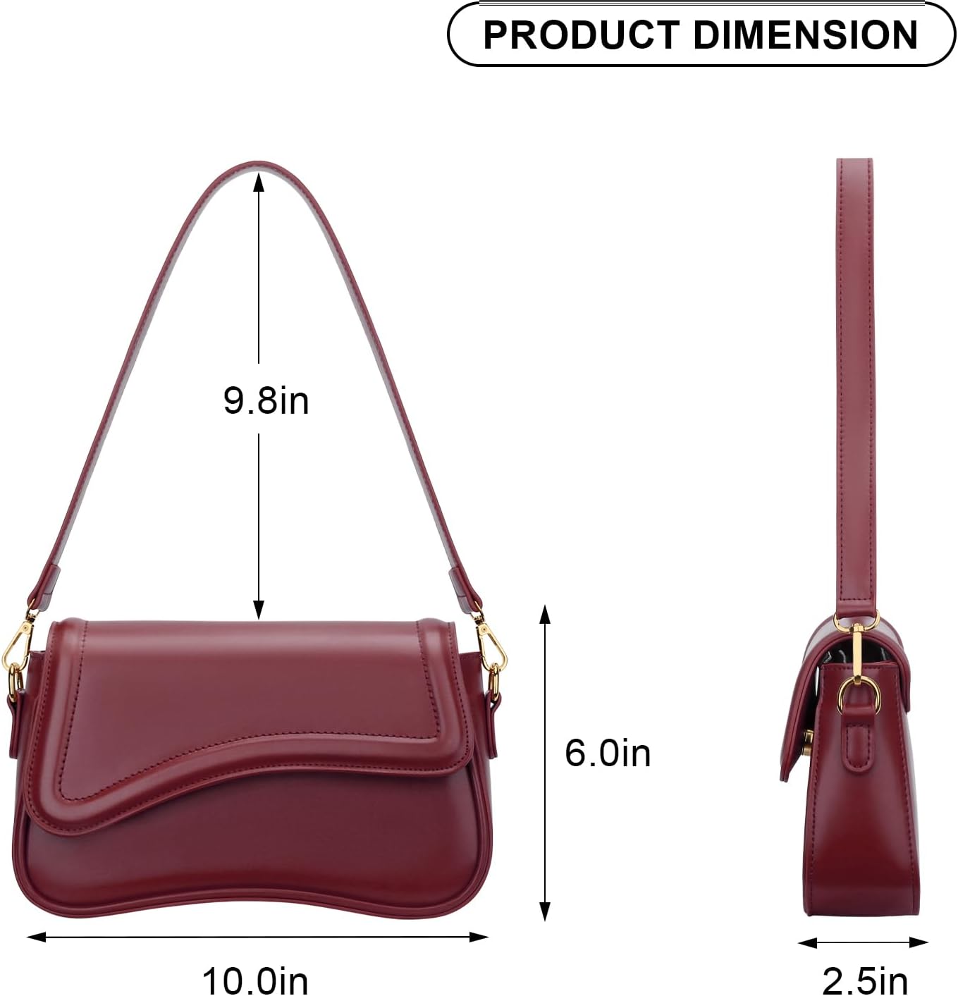 Small Retro Hobo Shoulder Purse