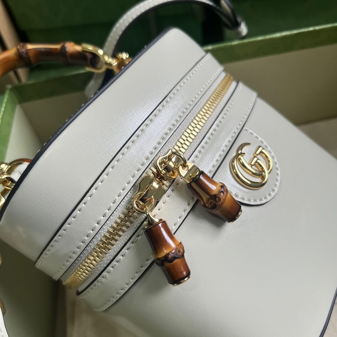 Mini bamboo shoulder bag