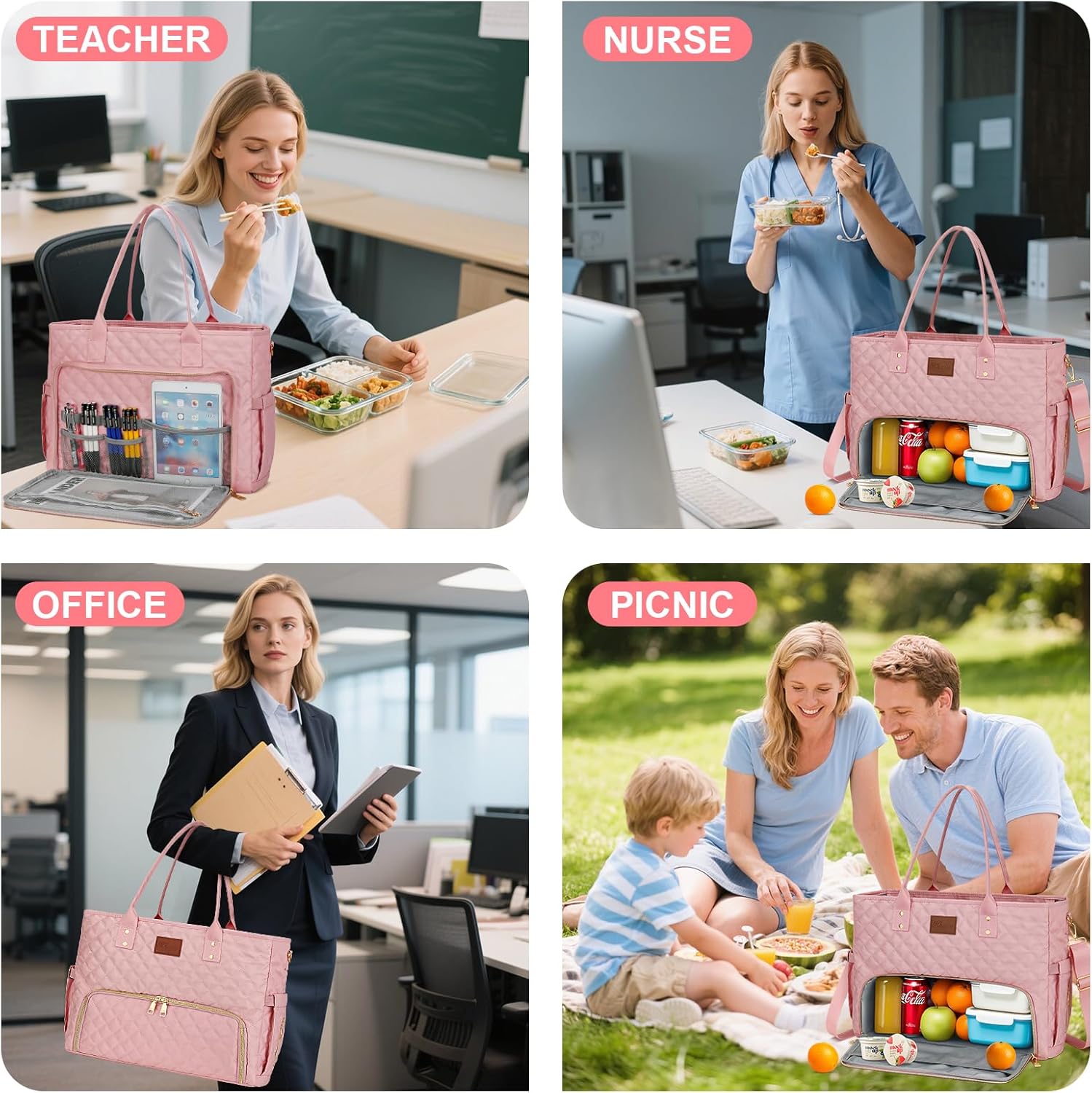 Laptop Tote with Lunch Pocket