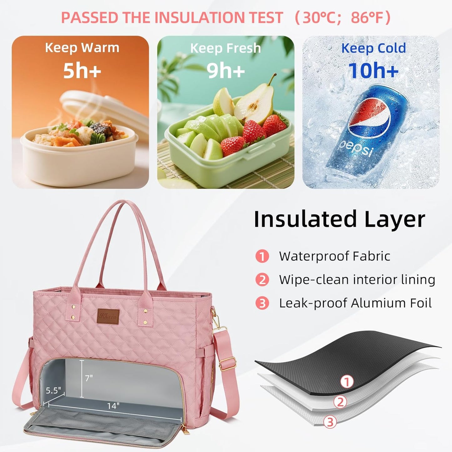 Laptop Tote with Lunch Pocket