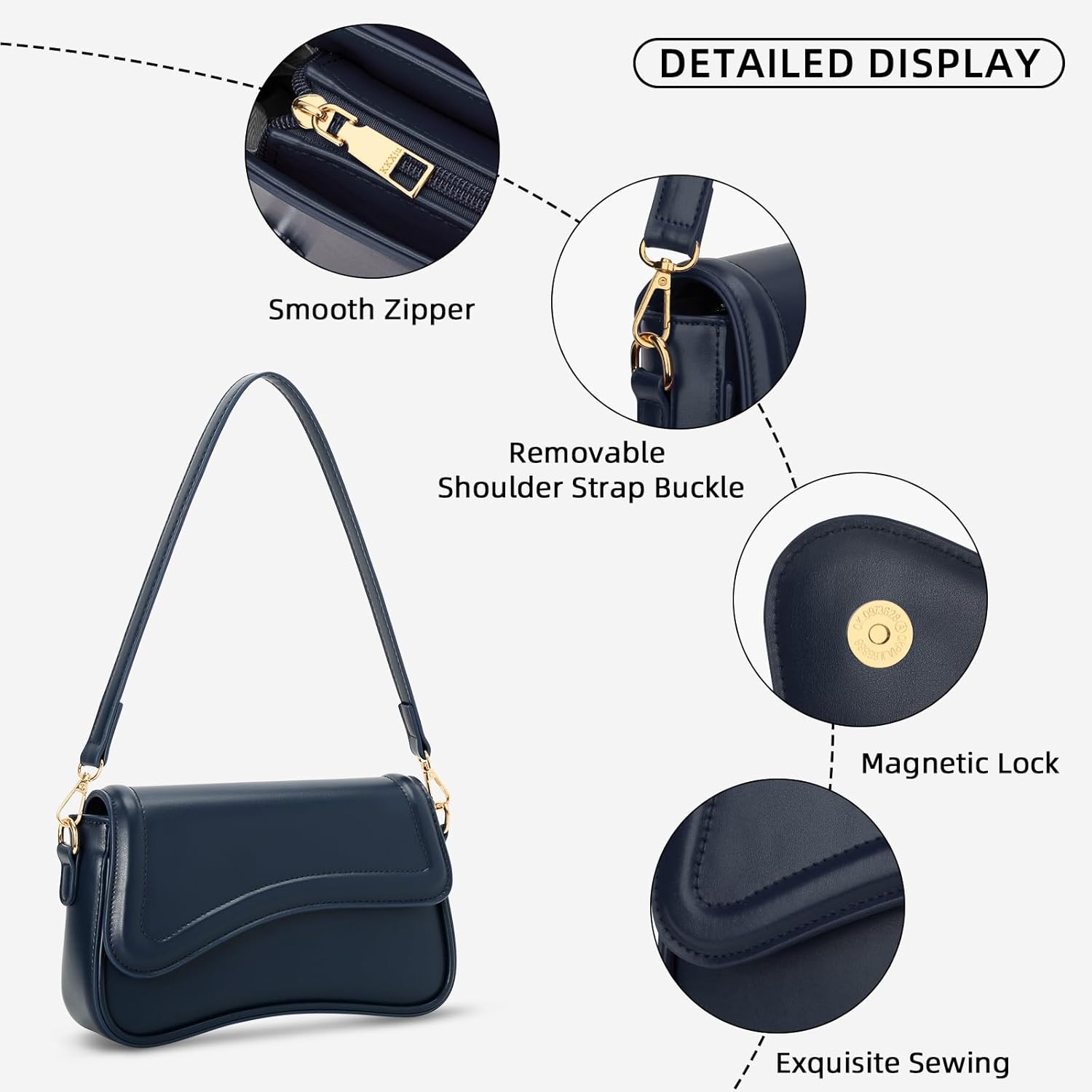 Small Retro Hobo Shoulder Purse