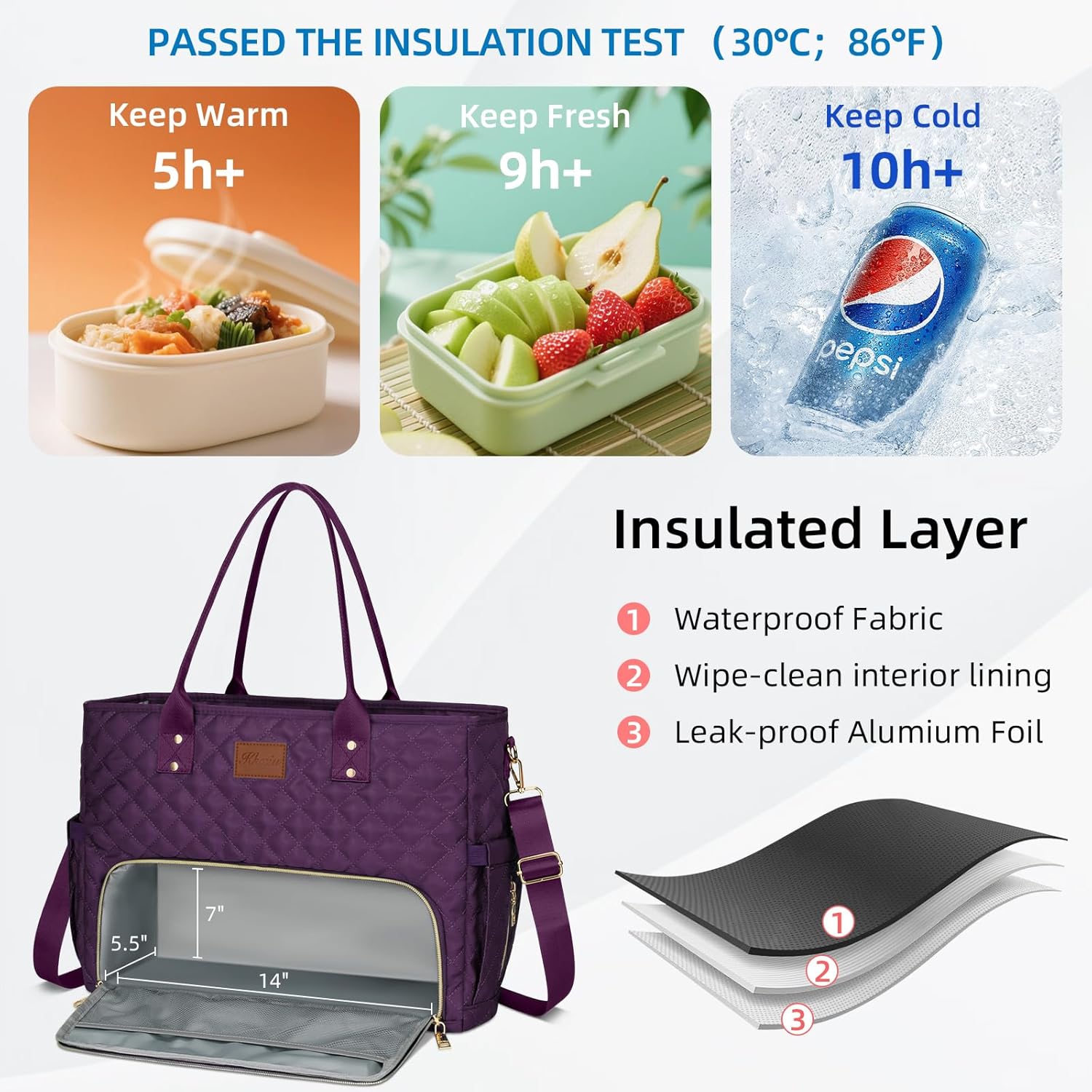 Laptop Tote with Lunch Pocket