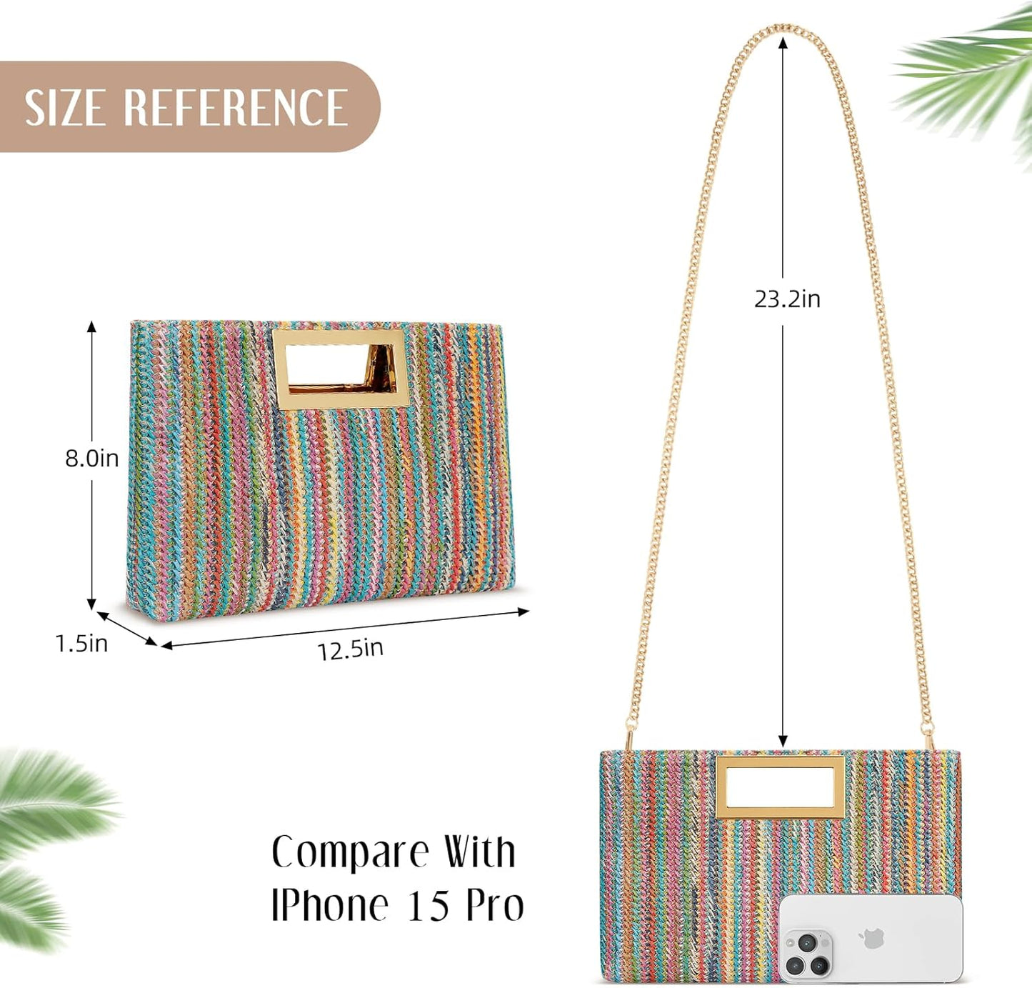 Vegan Leather Formal Clutch Purse