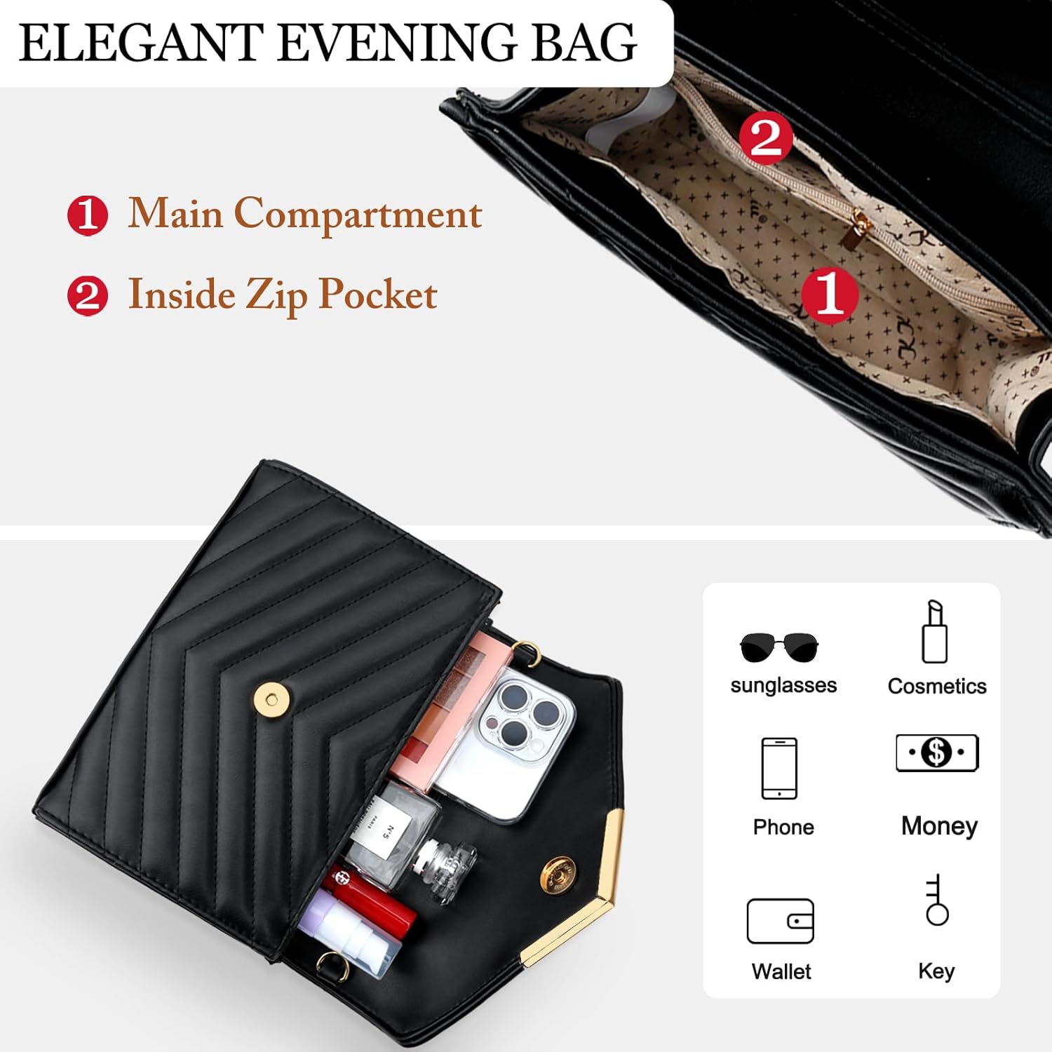 Formal Envelope Clutch Purse