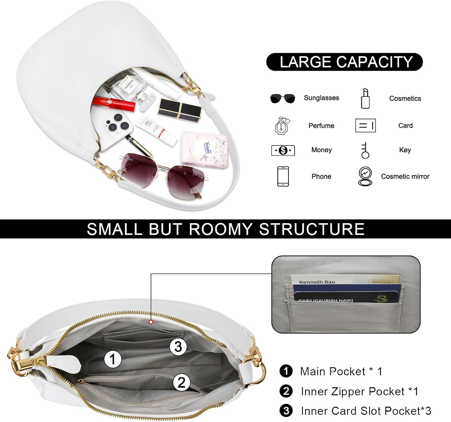 Small Crescent Shoulder Purse