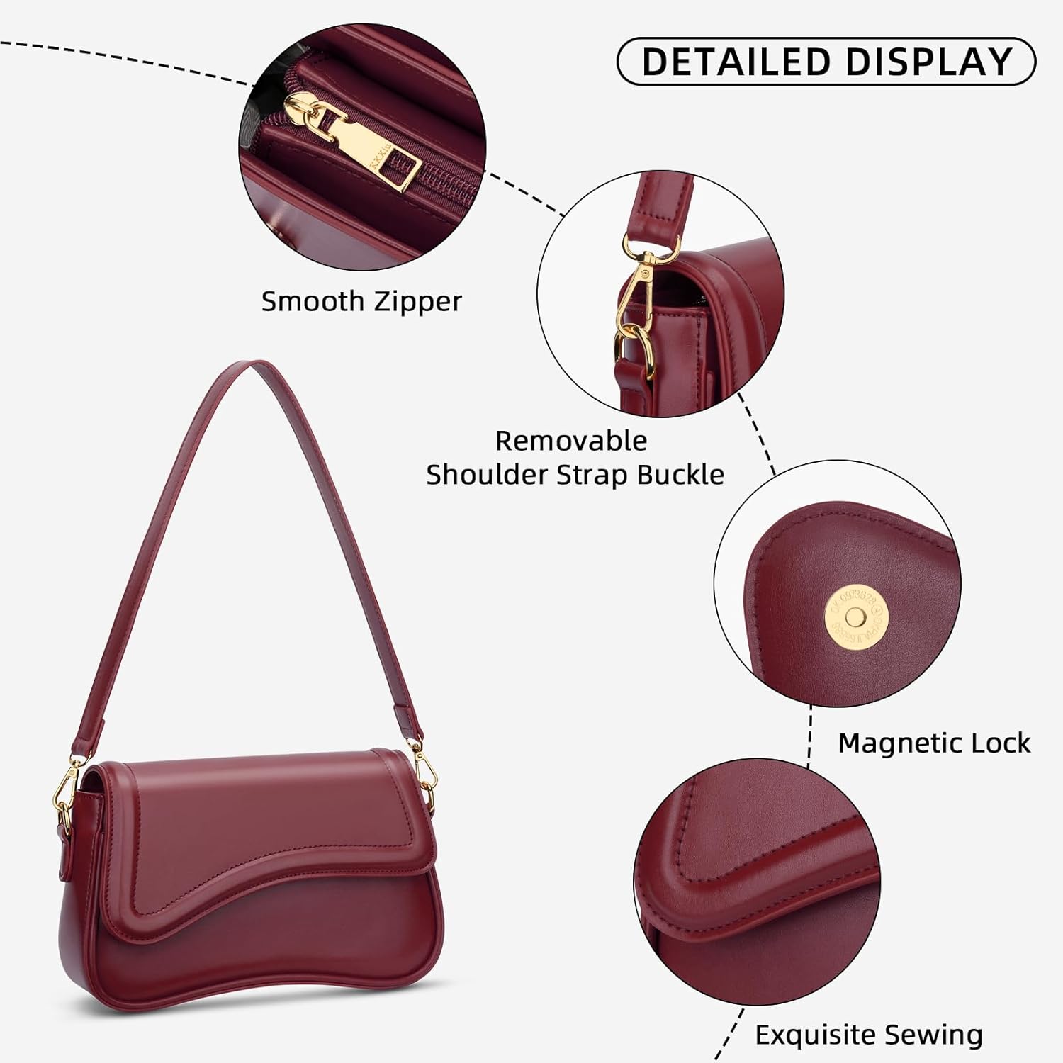 Small Retro Hobo Shoulder Purse