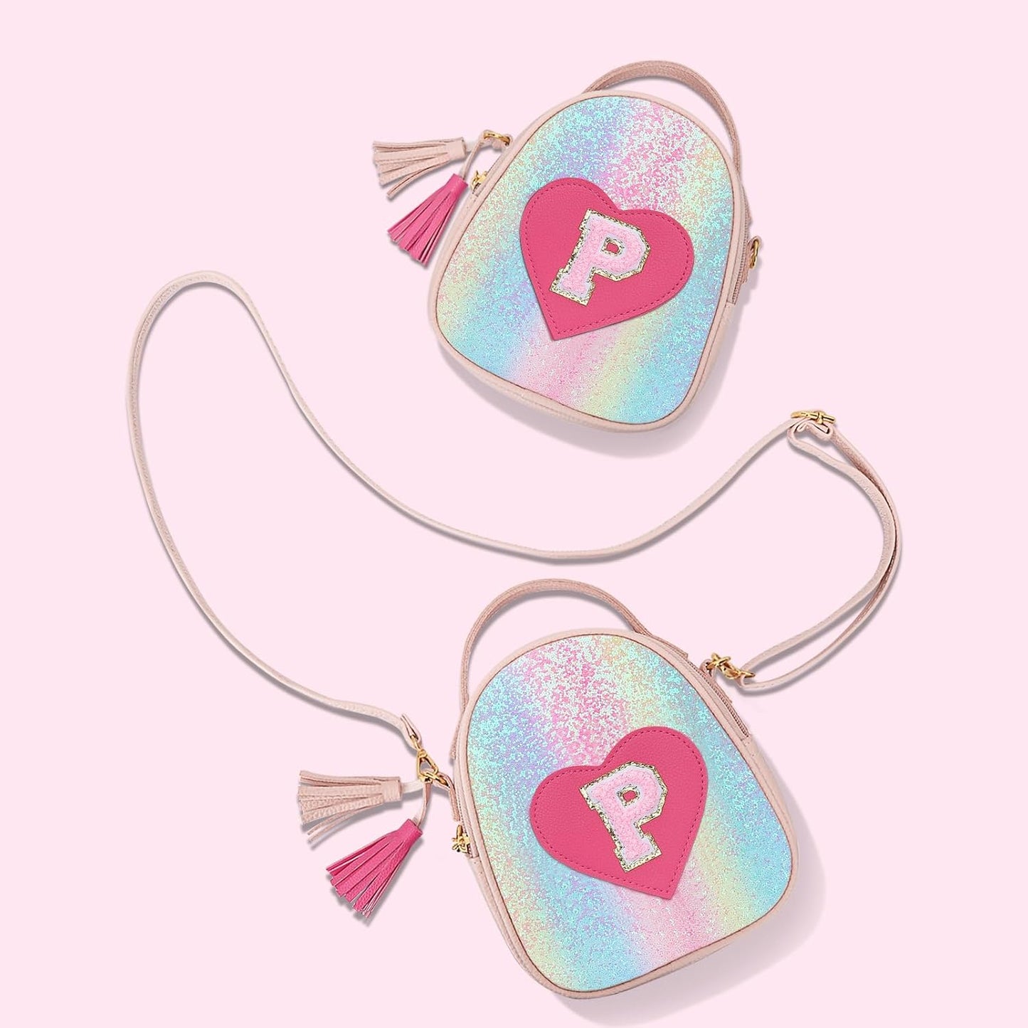 Girls Heart Crossbody Bag (Small)